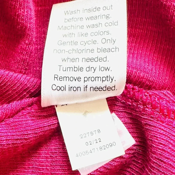 NWT LAUREN CONRAD Women Long Sleeve Pullover Scoop Neck Red Shirt Plus Size 4X - Picture 13 of 13